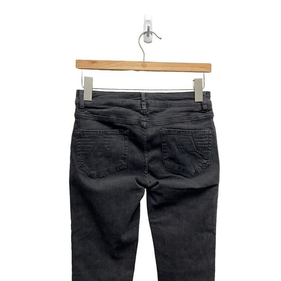 Maje Jaw Skinny Jeans Denim Ankle In‎ Anthracite Black - Picture 6 of 12